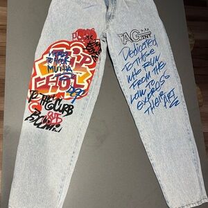 TAG INT. SUBWEAR Men's Multicolor Graphic Jeans